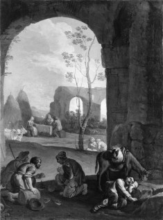 Peasants near Roman Ruins