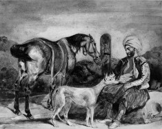 Greek with a Horse and Dog