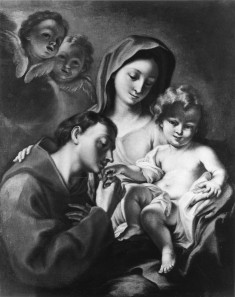 Madonna and Child with a Franciscan Saint