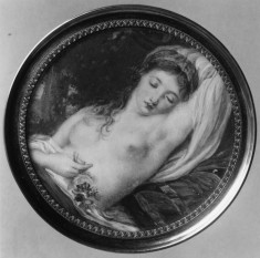 Half-Length Nude Girl Asleep