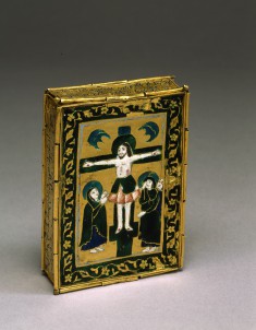 Book Case with the Crucifixion and the Harrowing of Hell