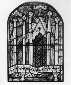Window Panel with Architectural Detail