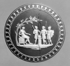 Medallion with Soldiers before Seated Leader