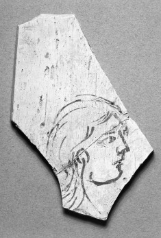 Fragment: Sketch of head in profile