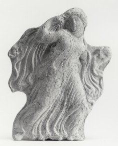 Appliqué Relief of a Running Maiden