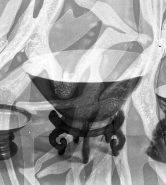 Monochrome Famille Rose Bowl