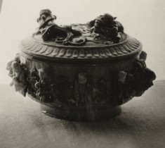 Covered Bowl with Lions' Head Handles