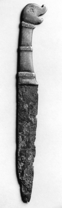 Knife with Monster Head with Open Mouth