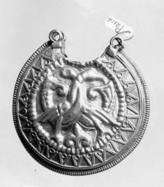 Temple Pendant with Two Birds