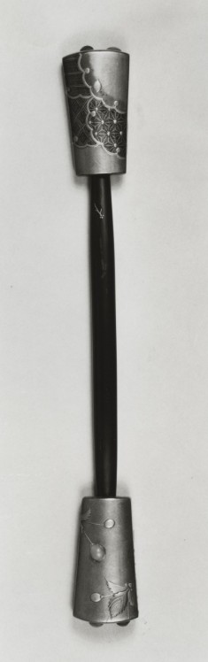 Ornamental Hair Bar (kogai) with Textile Patterns