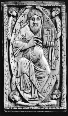 Book Cover with Christ in a Mandorla