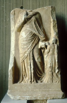 Grave Relief of a Woman Depicted as a Muse