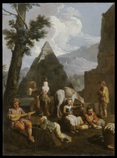 Peasants near Roman Ruins