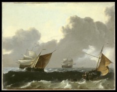 Dutch Ships in High Seas off the Dutch Coast