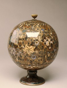 Spherical Jar with Flowers in a Basket