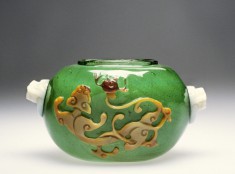 Jar with Design of a Dragon