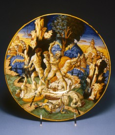 Plate with Samson Killing the Philistines
