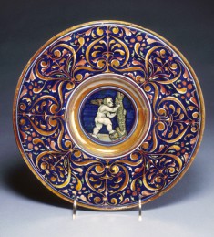 Plate with Cupid Climbing a Tree