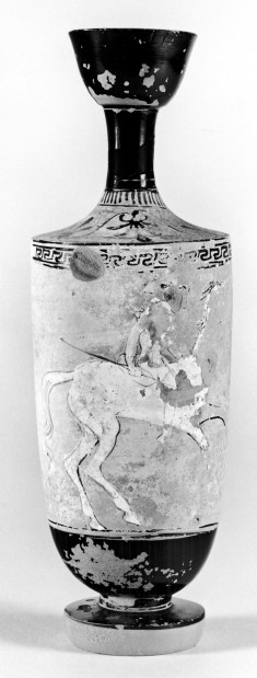 Lekythos Depicting a Mounted Amazon