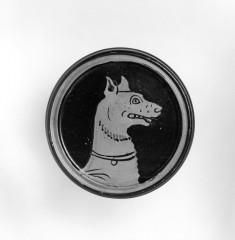 Pyxis with Bust of a Dog