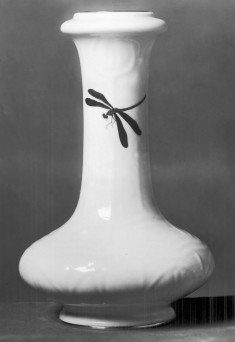 Decanter-Shaped Vase with Dragonfly