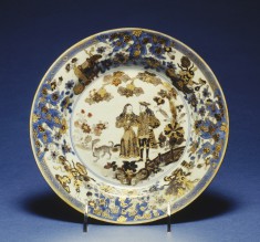 Plate with Dutch Couple