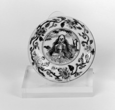 Covered Box with Seated Sage