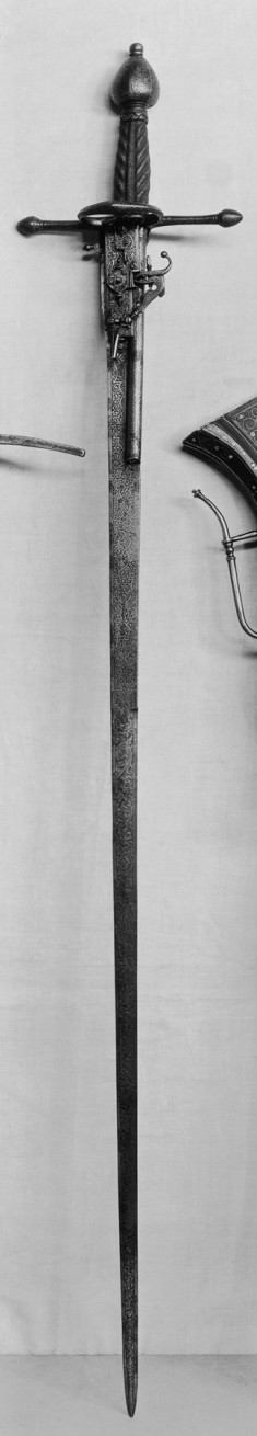 Combination Sword and Wheel-Lock Pistol