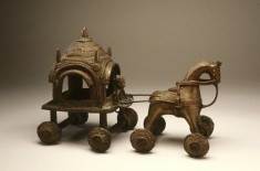 Toy in the form of a Temple Carriage drawn by a horse