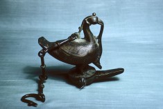 Hanging Oil Lantern in the Shape of a Bird