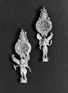 Pair of Earrings with Eros