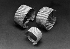 Group of Bracelets with Open Rows of Wire