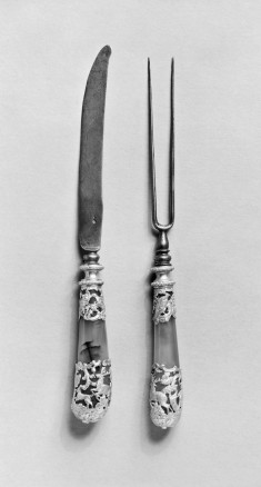 Knife and Fork with Leather Case