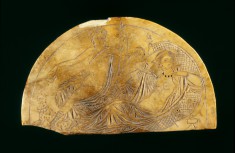 Plaque with Dionysos, Ariadne, and Eros