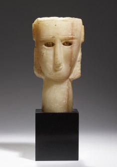 Head of a Woman with U-Shaped Face