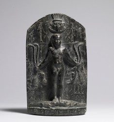 Horus the Child Standing on Crocodiles
