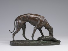 Greyhound Retrieving a Hare
