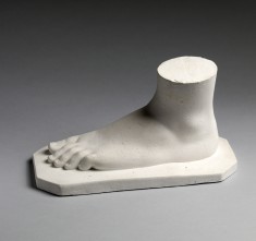 Left foot of "The White Captive"