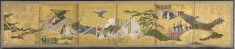 Six-fold Screen with Scenes from "The Genji Monogatari"