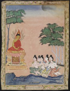 Buddha Preaching to the Five Hermits