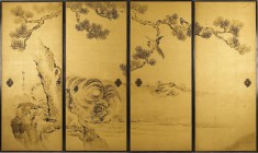 Fusuma: Tigers and Dragon