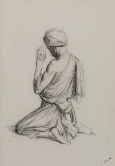 Arab Kneeling in Prayer