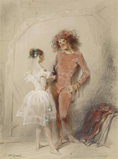 Two Dancers Backstage