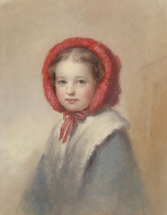 Little Girl in a Red Bonnet