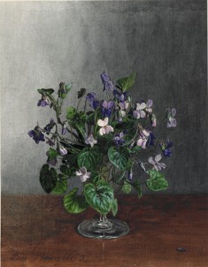 Goblet with Violets