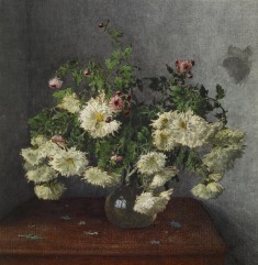 Still Life with Vase of Chrysanthemus