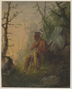 Sioux Indian at a Grave