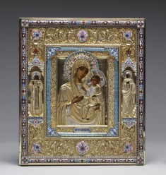 Virgin and Child ("The Virgin of Iviron") with Saints Demetrius and Hannah
