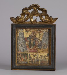 Saint Catherine of Alexandria with Three Scenes from Her Life