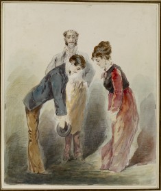 Man Bowing to a Woman